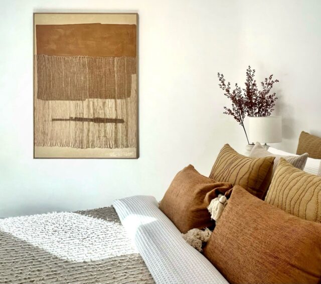 Layered in warmth, texture and soft natural light, this bedroom feels like a retreat. Styling by @little_bird_living .

#PropertyStyling
#InteriorStyling
#BedroomInspiration
#CoastalModern
#centralcoastproperty
